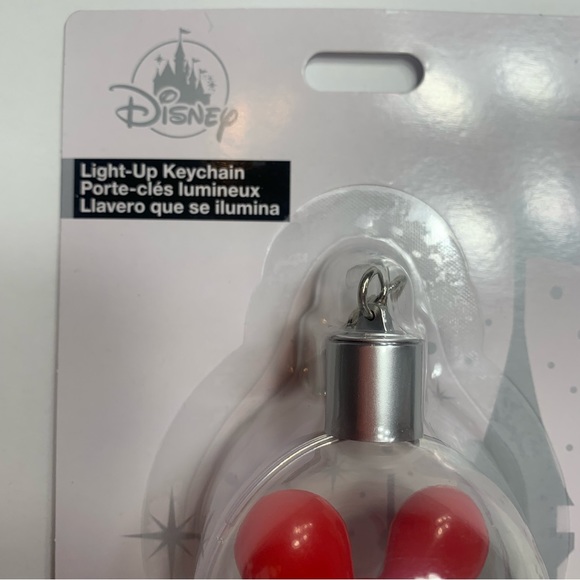 NWT. Disney Mickey Mouse light up key chain. Red Mickey Mouse shaped - Picture 4 of 7